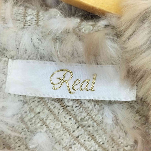 Real Rabbit ファーポンチョ レディース JPN:M