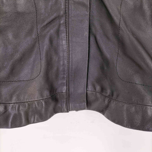 オットー otto collection 比翼 ボックスラムレザーブルゾン レディース JPN:L