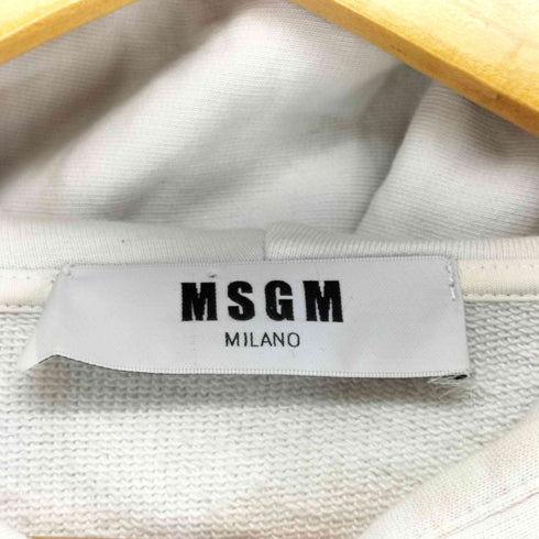 エムエスジーエム MSGM ロゴプリントフーデットパーカー メンズ JPN:S