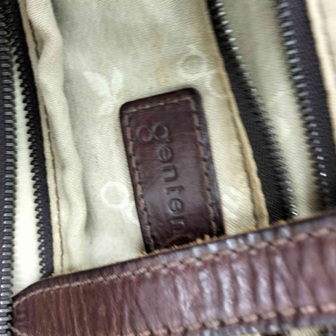 ゲンテン genten キャンバス レザー コンビ トート バッグ メンズ