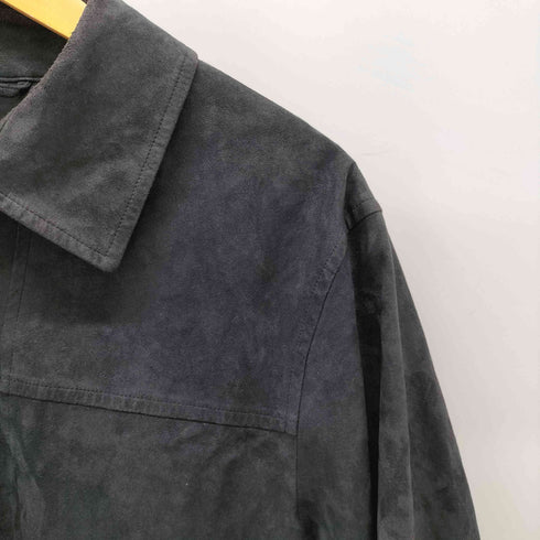 バーバリーロンドン BURBERRY LONDON 襟裏ノバチェック フェイクスエードジャケット メンズ import:S