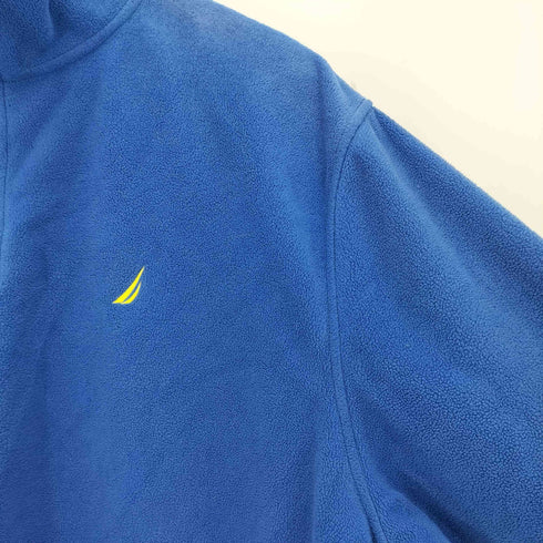 ノーティカ NAUTICA ロゴ刺繍 ハーフジップ フリースジャケット メンズ import:XL