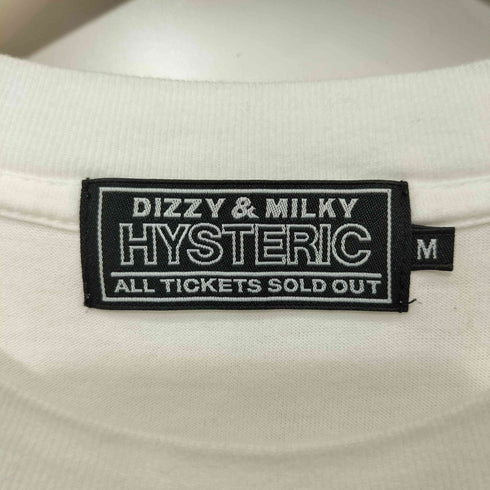 ヒステリックグラマー HYSTERIC GLAMOUR 21SS DIZZY&MILKY HYSTERIC CHAOS L/S プリントTシャツ レディース import:M