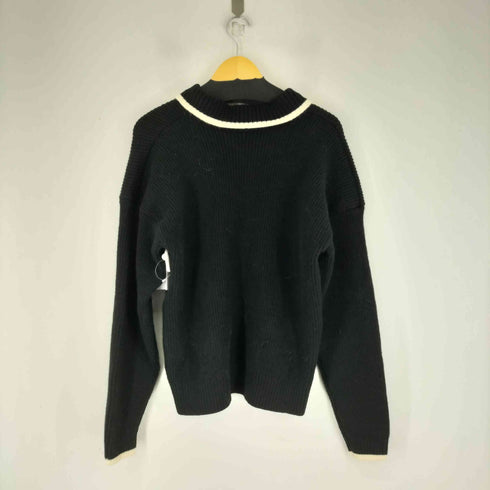 ザラ ZARA コントラストジップアップカーディガン メンズ import:M
