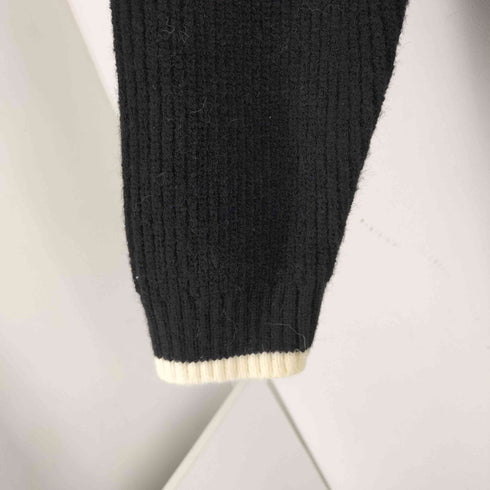 ザラ ZARA コントラストジップアップカーディガン メンズ import:M