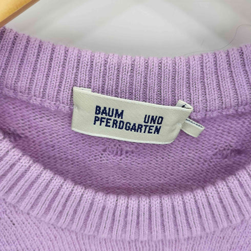 バウムウンドヘルガーデン BAUM UND PFERDGARTEN 立体ドット クルーネック ウール ニットセーター レディース S