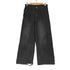 CALLNE 1タックワイドブラックデニムパンツ メンズ JPN:M