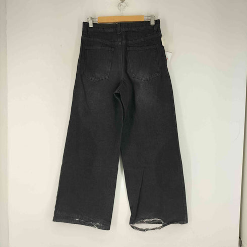 CALLNE 1タックワイドブラックデニムパンツ メンズ JPN:M