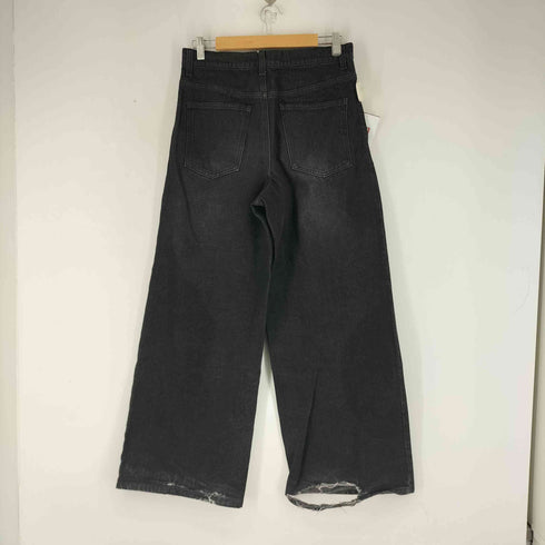 CALLNE 1タックワイドブラックデニムパンツ メンズ JPN:M