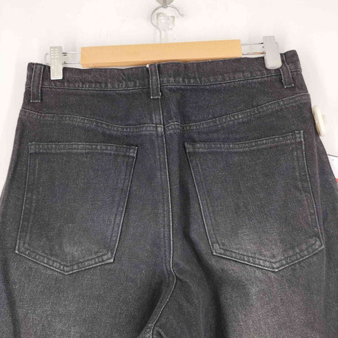 CALLNE 1タックワイドブラックデニムパンツ メンズ JPN:M