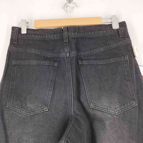 CALLNE 1タックワイドブラックデニムパンツ メンズ JPN:M