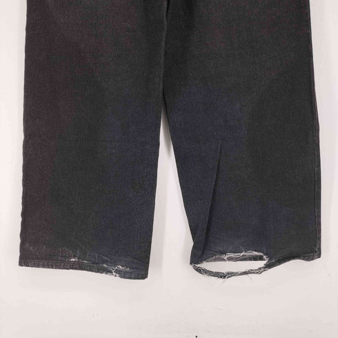 CALLNE 1タックワイドブラックデニムパンツ メンズ JPN:M