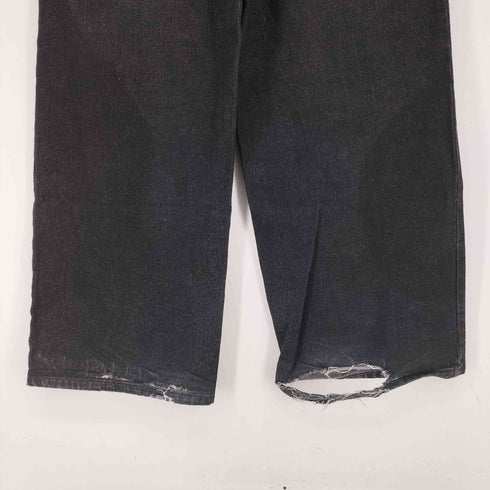 CALLNE 1タックワイドブラックデニムパンツ メンズ JPN:M