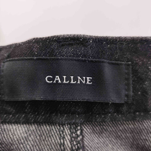 CALLNE 1タックワイドブラックデニムパンツ メンズ JPN:M