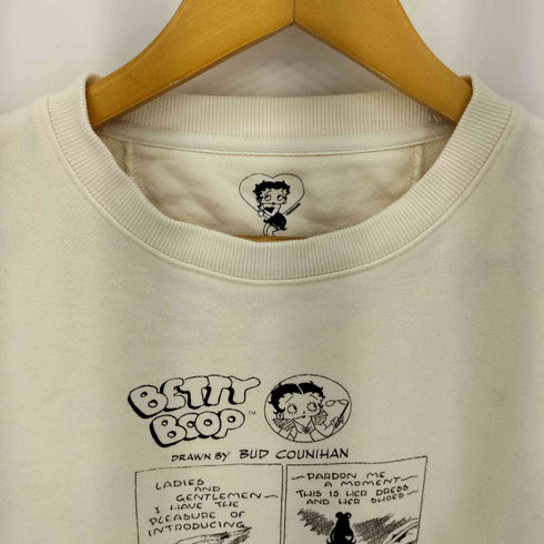 BETTY BOOP キャラクタープリント クルーネックスウェット レディース M