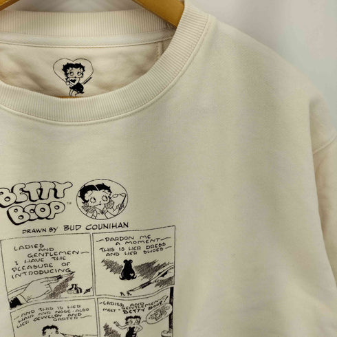 BETTY BOOP キャラクタープリント クルーネックスウェット レディース M