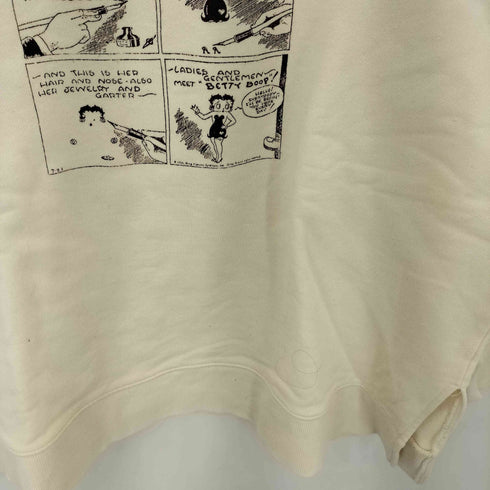 BETTY BOOP キャラクタープリント クルーネックスウェット レディース M