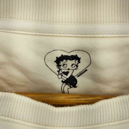 BETTY BOOP キャラクタープリント クルーネックスウェット レディース M