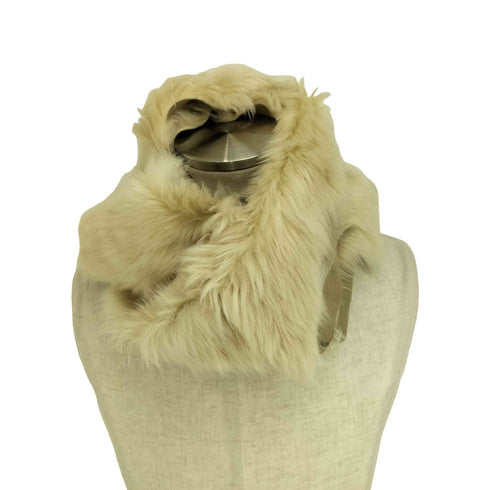 KARL DONOGHUE 英国製 ファー マフラー ストール 裏地羊革 レディース