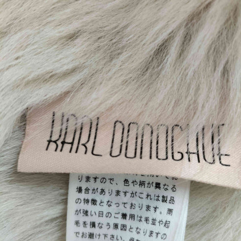 KARL DONOGHUE 英国製 ファー マフラー ストール 裏地羊革 レディース