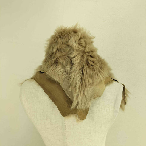 KARL DONOGHUE 英国製 ファーマフラー ストール 裏地羊革 レディース