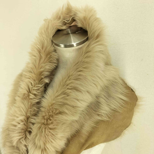 KARL DONOGHUE 英国製 ファーマフラー ストール 裏地羊革 レディース