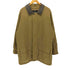 エディーバウアー Eddie Bauer 裏地 キルティング 襟 レザー 比翼 ステンカラー コート メンズ import:M