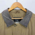 エディーバウアー Eddie Bauer 裏地 キルティング 襟 レザー 比翼 ステンカラー コート メンズ import:M