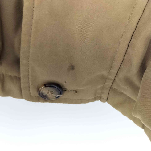 エディーバウアー Eddie Bauer 裏地 キルティング 襟 レザー 比翼 ステンカラー コート メンズ import:M