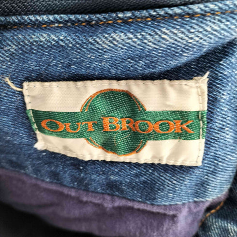 アウトブルック OUTBROOK 90S 裏地 ネル ネイティブ柄 切り替え デニム フーディ ジャケット メンズ import:L
