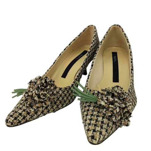 bapy ツイードパンプス レディース JPN:M