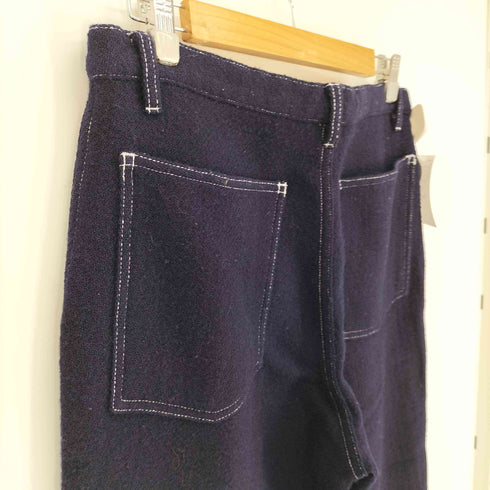 コムデギャルソンシャツ COMME des GARCONS SHIRT 11AW フランス製 ウール縮絨 製品染め インディゴ ウール テーパード パンツ メンズ JPN:M