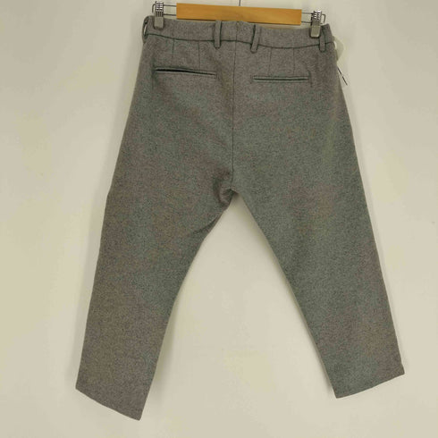 イタリア製 ボタンフライ ウール パンツ メンズ