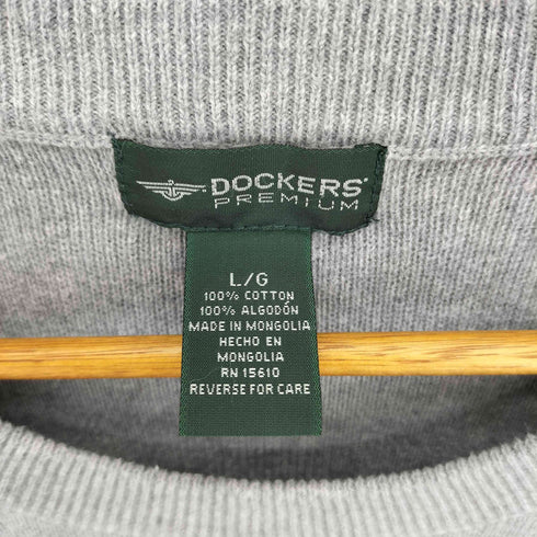 ドッカーズ DOCKERS PREMIUM ハイゲージ ライン クルーネック コットンニット メンズ L