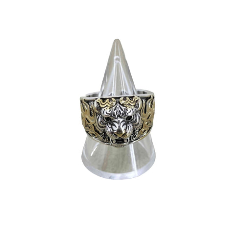 S925 タイガーデザインリング メンズ 19