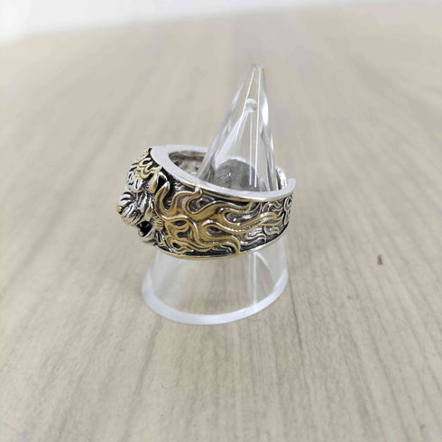 S925 タイガーデザインリング メンズ 19