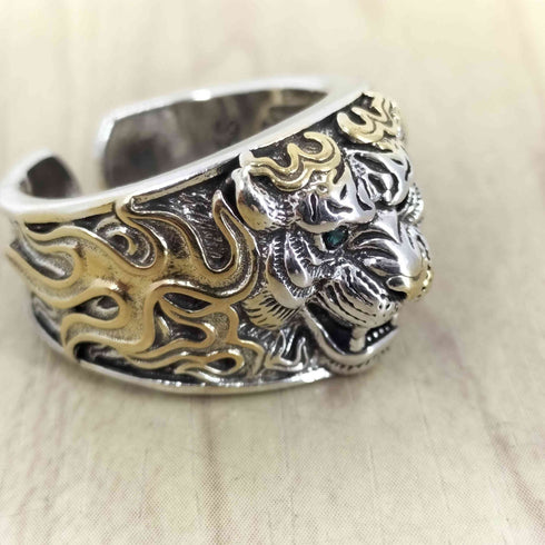 S925 タイガーデザインリング メンズ 19