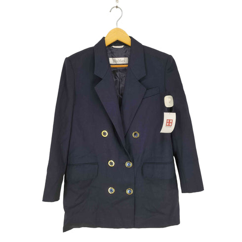 マックスマーラ MAX MARA 金ボタン ダブル ブレザー メンズ 36