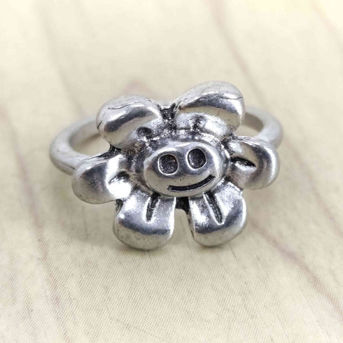 スマイルフラワーデザインリング メンズ 11