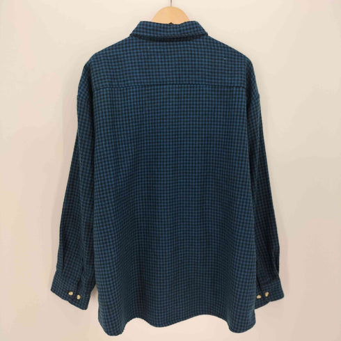 80-90S TIMBER RUN ハウンドトゥース チェック L/S レギュラーカラー ネル シャツ メンズ 3XL