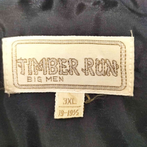 80-90S TIMBER RUN ハウンドトゥース チェック L/S レギュラーカラー ネル シャツ メンズ 3XL