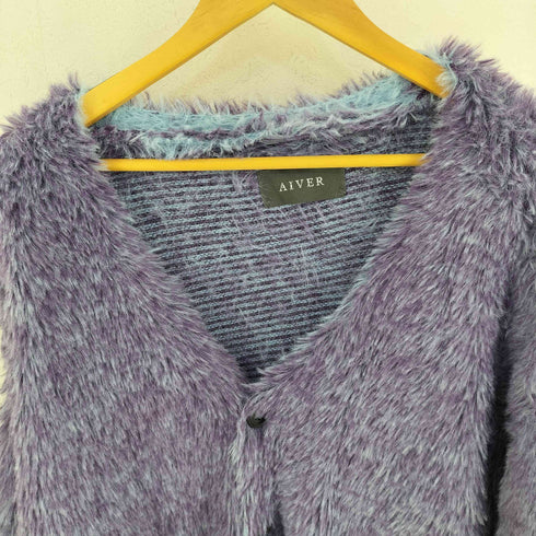 AIVER ミンク起毛フェザーヤーンカーディガン メンズ JPN:L