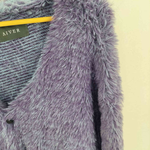 AIVER ミンク起毛フェザーヤーンカーディガン メンズ JPN:L