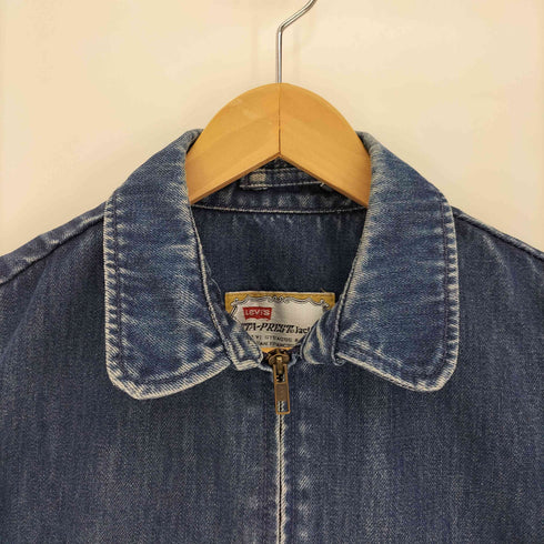 リーバイス Levis 90S ユーロ STA-PREST スタープレスト ジップアップ スイングトップ デニム ジャケット メンズ import:M