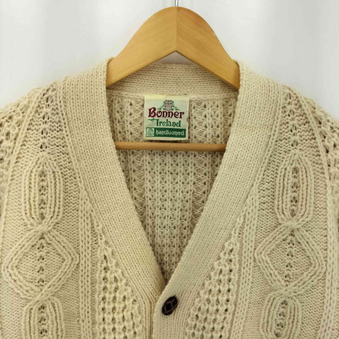 Bonner Ireland 70-80s ケーブル編み アランニットカーディガン メンズ