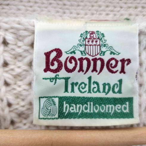 Bonner Ireland 70-80s ケーブル編み アランニットカーディガン メンズ