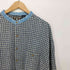 BON HOMME 90-00S 襟 デニム チェック 柄 L/S バンドカラー ネル シャツ メンズ import:XL
