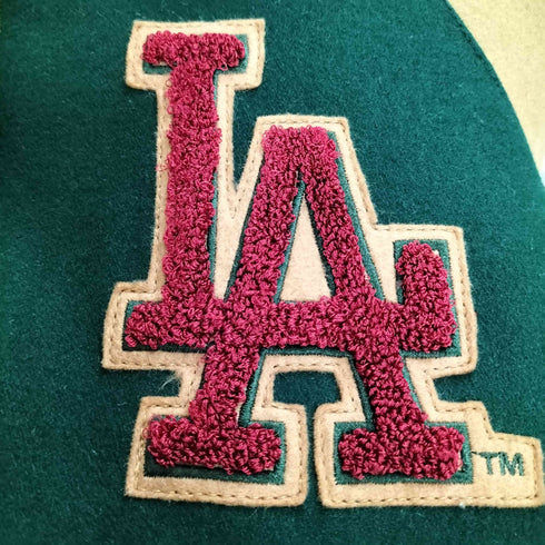 エムエルビー MLB LB-03 LA ワッペン刺繍 ウール リバーシブル スタジャン メンズ FREE