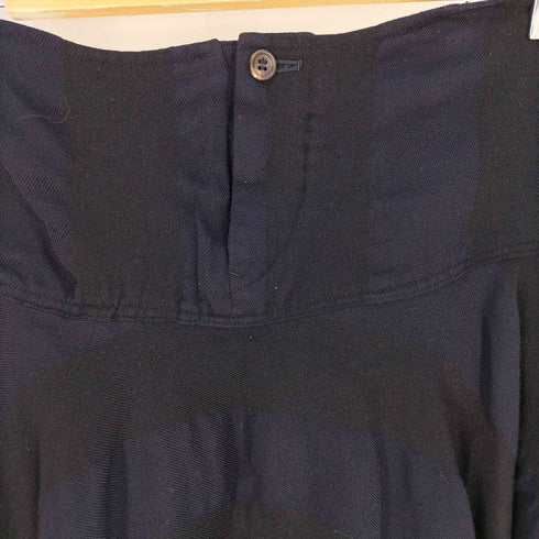 ワイズレッドレーベル Ys Red Label 総柄 バックプリーツ ウールスカート レディース JPN:2