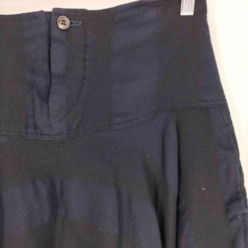 ワイズレッドレーベル Ys Red Label 総柄 バックプリーツ ウールスカート レディース JPN:2